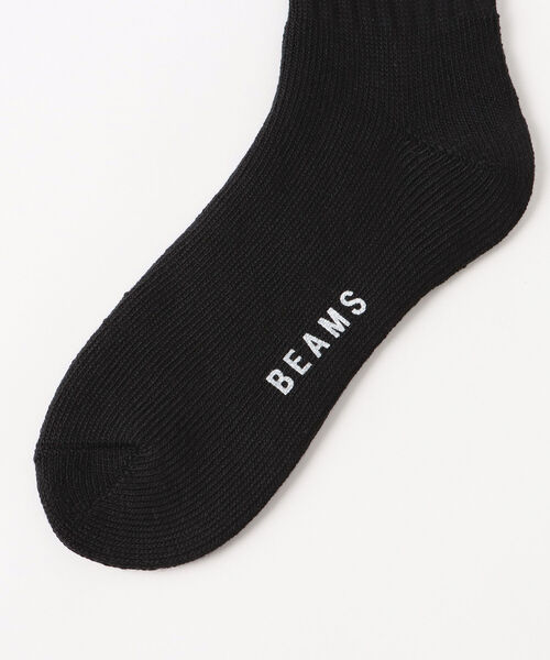 BEAMS(ビームス)の「BEAMS / パイルソックス 2P(ソックス/靴下・メンズ・ホワイト/ブラック/オフホワイト・ONE SIZE)」の9枚目の写真