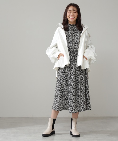 N.（N. Natural Beauty Basic）（エヌエヌナチュラルビューティーベーシック）の「◆マウンテンパーカー（パーカー・レディース・ホワイト/ベージュ/ネイビー・MEDIUM）」の4枚目の写真