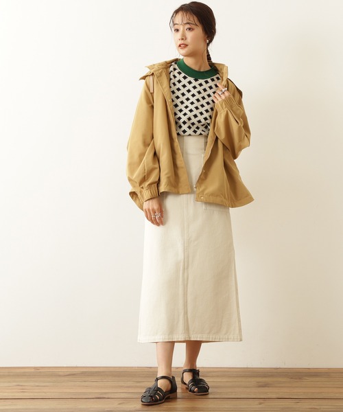 N.（N. Natural Beauty Basic）（エヌエヌナチュラルビューティーベーシック）の「◆マウンテンパーカー（パーカー・レディース・ホワイト/ベージュ/ネイビー・MEDIUM）」の7枚目の写真