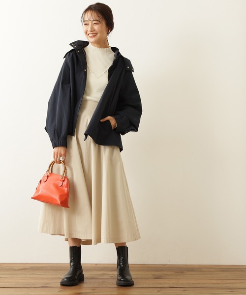 N.（N. Natural Beauty Basic）（エヌエヌナチュラルビューティーベーシック）の「◆マウンテンパーカー（パーカー・レディース・ホワイト/ベージュ/ネイビー・MEDIUM）」の10枚目の写真