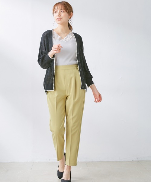 Honeys（ハニーズ）の「レース使いタンクトップ（タンクトップ・レディース・ブルー/ライトグレー/ブラック/ホワイト/ピンク系その他/モカ・LL/S/L/M）」の21枚目の写真