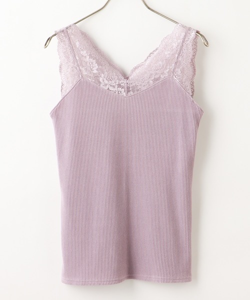 Honeys（ハニーズ）の「レース使いタンクトップ（タンクトップ・レディース・ブルー/ライトグレー/ブラック/ホワイト/ピンク系その他/モカ・LL/S/L/M）」の20枚目の写真