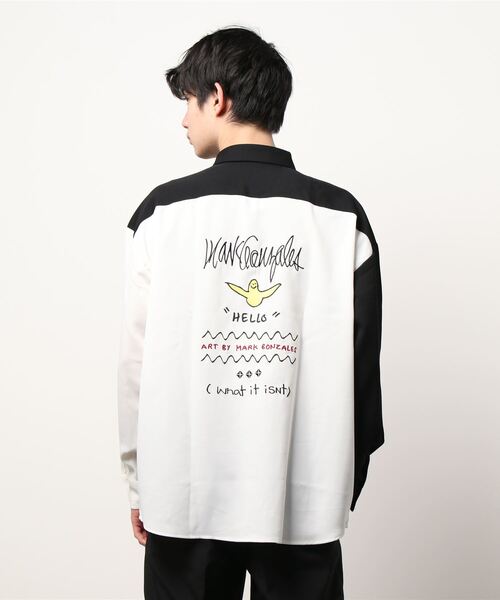 SPENDY'S Store（スペンディーズストア）の「＜(What it isNt)ART BY MARKGONZALES//ワット イット イズント  マークゴンザレス＞クレイジー切替ワークシャツ（シャツ/ブラウス・メンズ・ホワイト系/グリーン系・XL/L/M）」の19枚目の写真