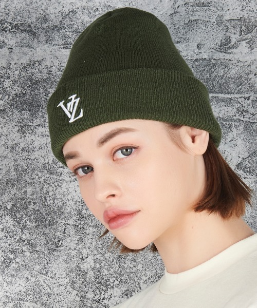 VARZAR(バザール)の「【VARZAR】3D MONOGRAM BEANIE / バザール 3D モノグラム ロゴ ビーニー(ニットキャップ/ビーニー・レディース・ホワイト/ブラック/ベージュ/ネイビー/カーキ・FREE)」の5枚目の写真