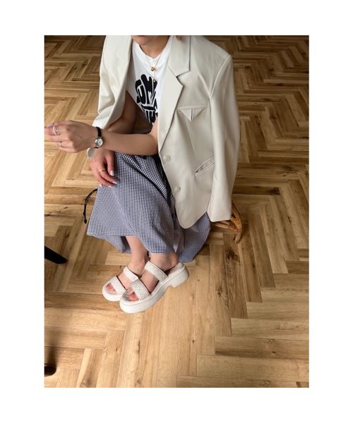 JUMELLE(ジュメロ)の「刺繍キルトサンダル(サンダル・レディース・アイボリー・SMALL/MEDIUM)」の19枚目の写真