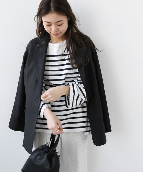 【1度着用のみ美品】 ジャーナルスタンダード リネンオーバーサイズジャケット JOURNAL STANDARD relume（ジャーナルスタンダード レリューム）の