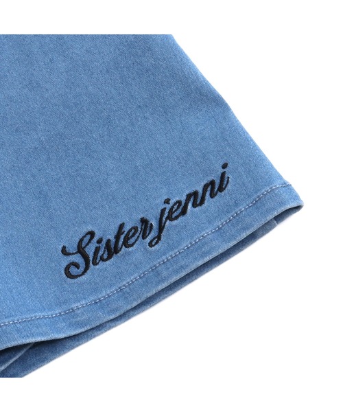 SISTER JENNI(SISTER JENNI)の「ラップ風デニムショーパン(デニムパンツ・キッズ・ブルー/サックスブルー・130cm/140cm/150cm/160cm)」の12枚目の写真