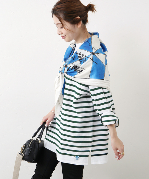 ORCIVAL（オーシバル）の「【ORCIVAL / オーシバル】 RACHEL：カットソー（Tシャツ/カットソー・レディース・グリーン/ブルー/ネイビー・8）」の2枚目の写真