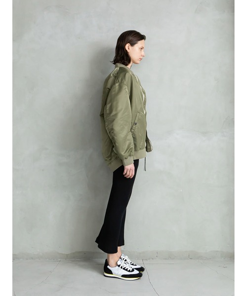 enchainement（アンシェヌマン）の「Ribbed Skirt（スカート・レディース・ブラック/チャコールグレー・2/1）」の11枚目の写真