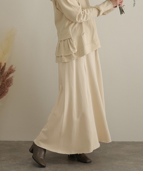 ElegChic(エレグシック)の「裏起毛フレアスカート(スカート・レディース・杢グレー/ライトカーキ/ブラック/ライトベージュ・4L/XL/M)」の14枚目の写真