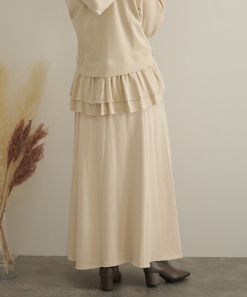 ElegChic(エレグシック)の「裏起毛フレアスカート(スカート・レディース・杢グレー/ライトカーキ/ブラック/ライトベージュ・4L/XL/M)」の15枚目の写真