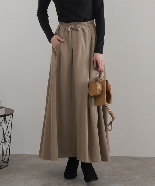 ElegChic(エレグシック)の「裏起毛フレアスカート(スカート・レディース・杢グレー/ライトカーキ/ブラック/ライトベージュ・4L/XL/M)」の17枚目の写真