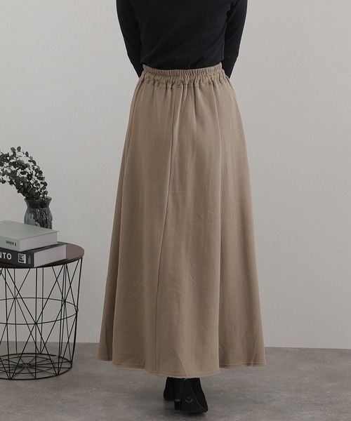 ElegChic(エレグシック)の「裏起毛フレアスカート(スカート・レディース・杢グレー/ライトカーキ/ブラック/ライトベージュ・4L/XL/M)」の19枚目の写真