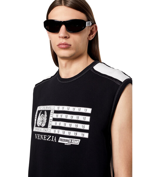 DIESEL（ディーゼル）の「メンズ スウェット ノースリーブ（スウェット 