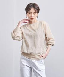 UNITED ARROWS（ユナイテッドアローズ）の「＜UNITED ARROWS＞シアー ボリュームスリーブ ニット W（ニット/セーター）」