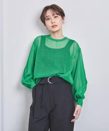 UNITED ARROWS（ユナイテッドアローズ）の「＜UNITED ARROWS＞シアー ボリュームスリーブ ニット W（ニット/セーター）」