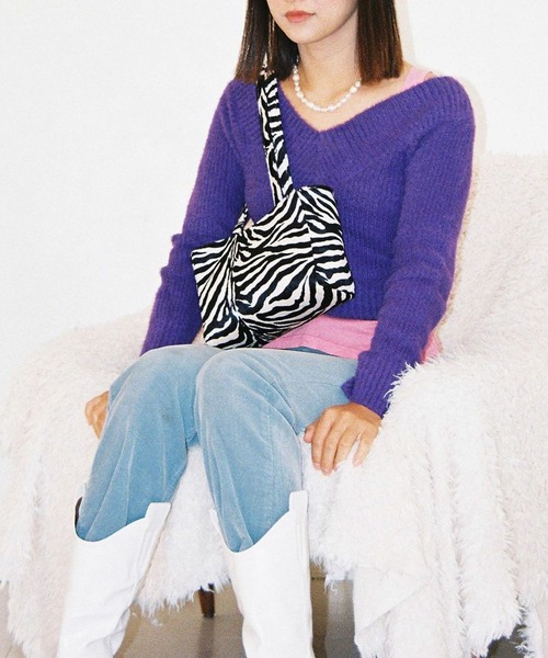 Bonjour Girl(ボンジュールガール)の「【Planforotherday/プラン・フォー・アザーデイ】CROIFFLE MINI BAG クロワッフルミニバッグ(トートバッグ・レディース・ホワイト/ブラウン系その他/ブラウン系その他2/ブラック・FREE)」の17枚目の写真