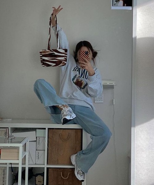 Bonjour Girl(ボンジュールガール)の「【Planforotherday/プラン・フォー・アザーデイ】CROIFFLE MINI BAG クロワッフルミニバッグ(トートバッグ・レディース・ホワイト/ブラウン系その他/ブラウン系その他2/ブラック・FREE)」の19枚目の写真