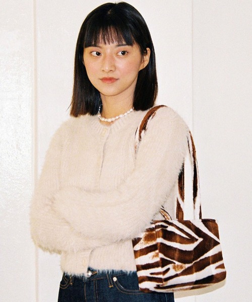 Bonjour Girl(ボンジュールガール)の「【Planforotherday/プラン・フォー・アザーデイ】CROIFFLE MINI BAG クロワッフルミニバッグ(トートバッグ・レディース・ホワイト/ブラウン系その他/ブラウン系その他2/ブラック・FREE)」の15枚目の写真