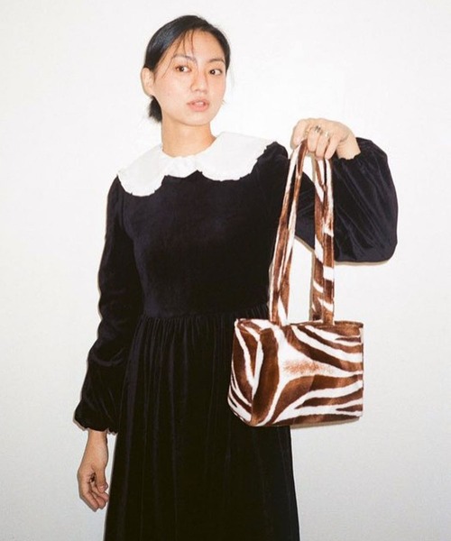 Bonjour Girl(ボンジュールガール)の「【Planforotherday/プラン・フォー・アザーデイ】CROIFFLE MINI BAG クロワッフルミニバッグ(トートバッグ・レディース・ホワイト/ブラウン系その他/ブラウン系その他2/ブラック・FREE)」の9枚目の写真