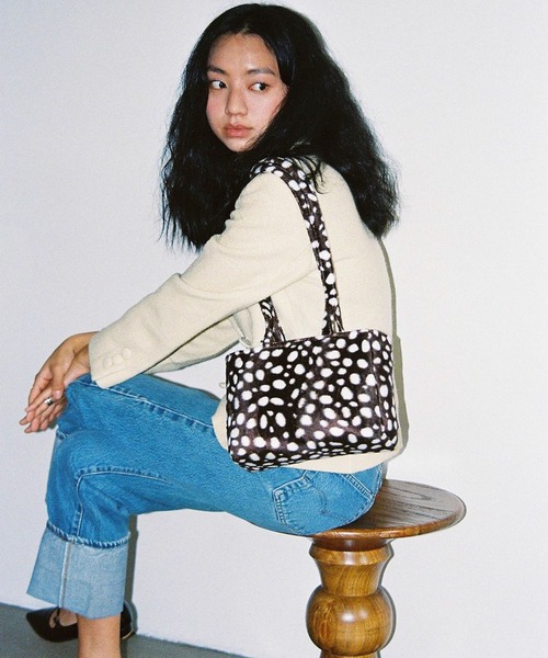 Bonjour Girl(ボンジュールガール)の「【Planforotherday/プラン・フォー・アザーデイ】CROIFFLE MINI BAG クロワッフルミニバッグ(トートバッグ・レディース・ホワイト/ブラウン系その他/ブラウン系その他2/ブラック・FREE)」の20枚目の写真