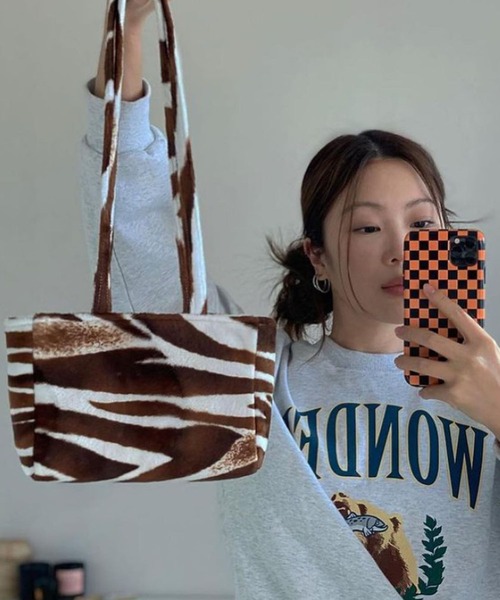 Bonjour Girl(ボンジュールガール)の「【Planforotherday/プラン・フォー・アザーデイ】CROIFFLE MINI BAG クロワッフルミニバッグ(トートバッグ・レディース・ホワイト/ブラウン系その他/ブラウン系その他2/ブラック・FREE)」の16枚目の写真