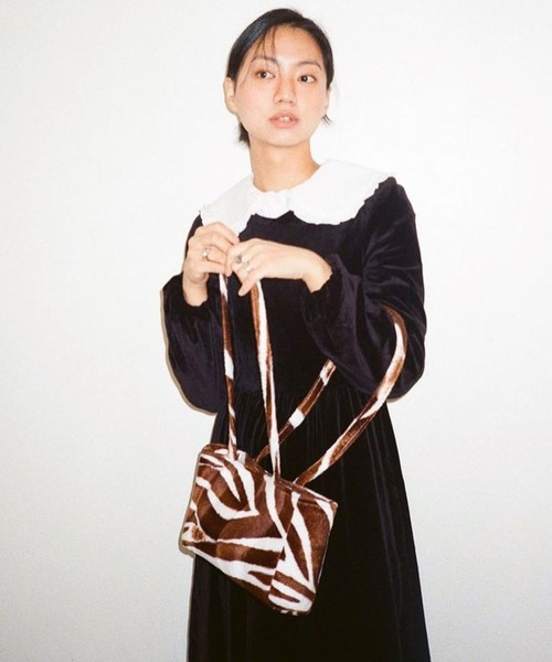 Bonjour Girl(ボンジュールガール)の「【Planforotherday/プラン・フォー・アザーデイ】CROIFFLE MINI BAG クロワッフルミニバッグ(トートバッグ・レディース・ホワイト/ブラウン系その他/ブラウン系その他2/ブラック・FREE)」の10枚目の写真