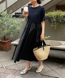 BEARDSLEY | ニットコンビギャザーワンピース(ワンピース)