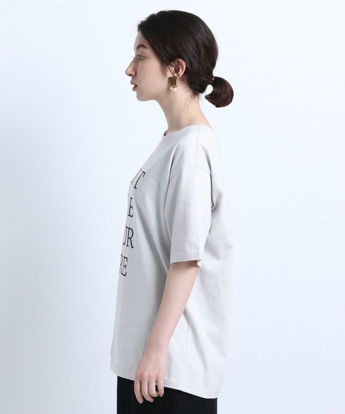 eL（エル）の「【eL】MadeinJapan Logo TEE/281513（Tシャツ/カットソー・レディース・ライトグレー/ブラウン・FREE）」の15枚目の写真