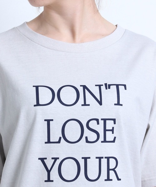 eL（エル）の「【eL】MadeinJapan Logo TEE/281513（Tシャツ/カットソー・レディース・ライトグレー/ブラウン・FREE）」の17枚目の写真