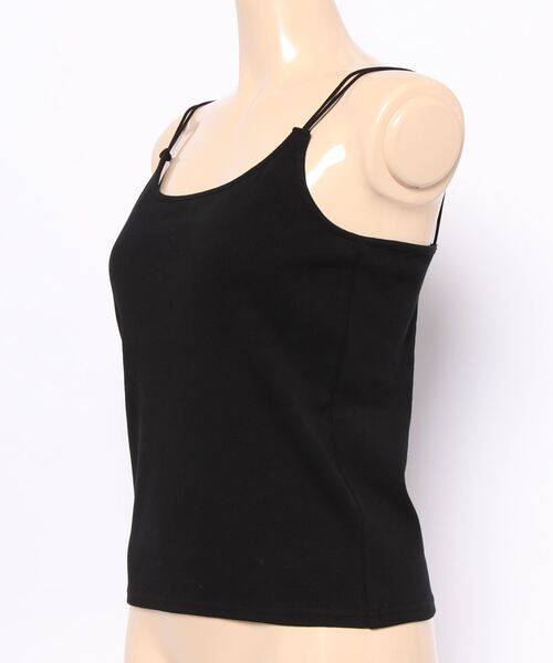 Cheek（チーク）の「カップ付きキャミソール（キャミソール・レディース・ブラック/オフホワイト/ホワイト×ブラック/ブラック系その他・MEDIUM）」の13枚目の写真