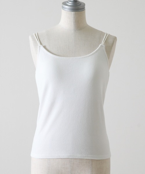 Cheek（チーク）の「カップ付きキャミソール（キャミソール・レディース・ブラック/オフホワイト/ホワイト×ブラック/ブラック系その他・MEDIUM）」の15枚目の写真