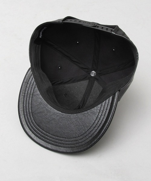 glabella（グラベラ）の「ヴィンテージレザー風 フェイクレザー BBキャップ / 平ツバ / キャップ（キャップ・メンズ・ブラック・FREE）」の11枚目の写真