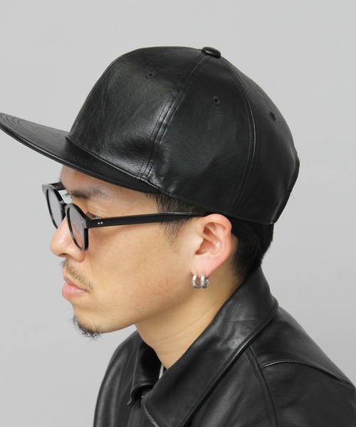 glabella（グラベラ）の「ヴィンテージレザー風 フェイクレザー BBキャップ / 平ツバ / キャップ（キャップ・メンズ・ブラック・FREE）」の15枚目の写真