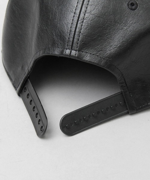 glabella（グラベラ）の「ヴィンテージレザー風 フェイクレザー BBキャップ / 平ツバ / キャップ（キャップ・メンズ・ブラック・FREE）」の12枚目の写真