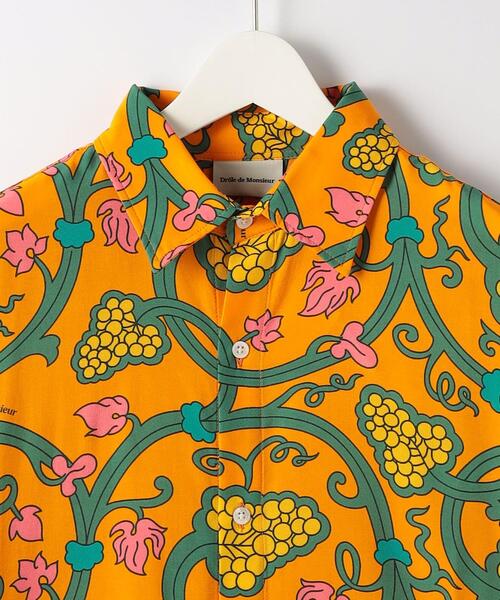 Drole De Monsieur（ドロール ド ムッシュ）の「＜DROLE DE MONSIEUR＞ RAISIN SHORT SLEEVE SHIRT/シャツ（シャツ/ブラウス・メンズ・オレンジ・S/M）」の3枚目の写真