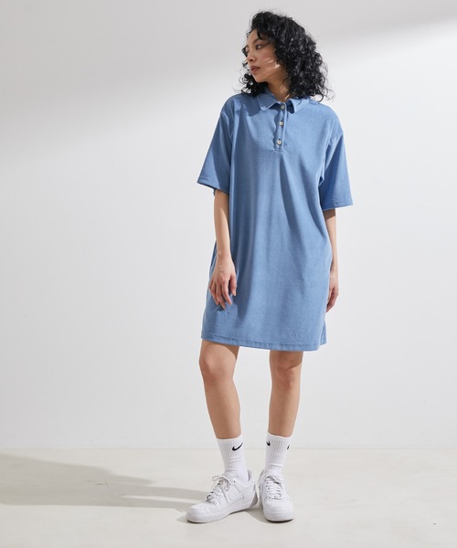 NERGY（ナージー）の「パイルミニワンピース（ワンピース・レディース・ブルー/ネイビー/キナリ・FREE）」の11枚目の写真