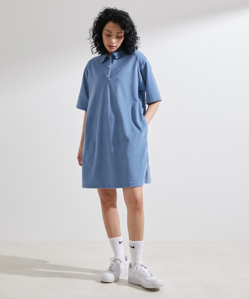 NERGY（ナージー）の「パイルミニワンピース（ワンピース・レディース・ブルー/ネイビー/キナリ・FREE）」の12枚目の写真