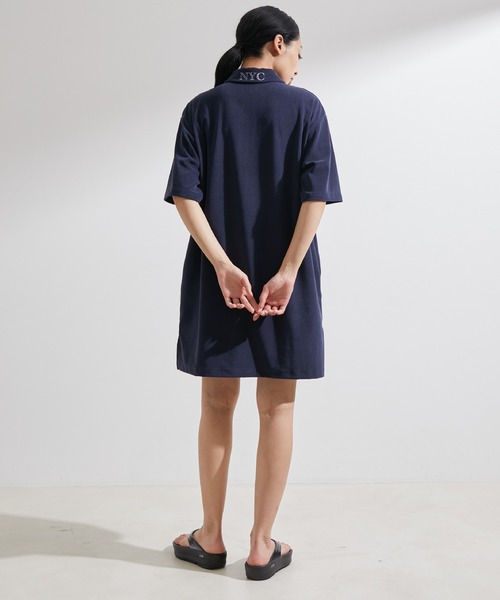 NERGY（ナージー）の「パイルミニワンピース（ワンピース・レディース・ブルー/ネイビー/キナリ・FREE）」の7枚目の写真