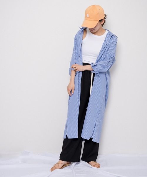 ストライプロングシャツワンピース シャツワンピース Mybae マイベイ のファッション通販 Zozotown ストライプロングシャツワンピース シャツワンピース Mybae マイベイ のファッション通販 Zozotown
