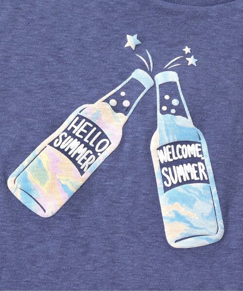 BREEZE（ブリーズ）の「マーブルプリントノースリーブＴシャツ（Tシャツ/カットソー・キッズ・オフホワイト/ネイビー・90/80/130/100/140/110/120）」の6枚目の写真