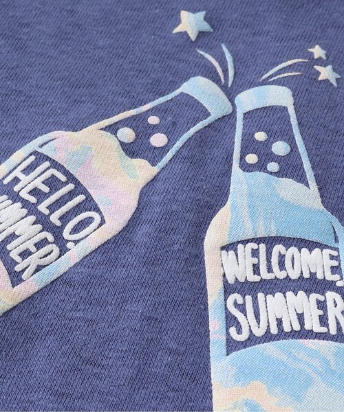 BREEZE（ブリーズ）の「マーブルプリントノースリーブＴシャツ（Tシャツ/カットソー・キッズ・オフホワイト/ネイビー・90/80/130/100/140/110/120）」の5枚目の写真