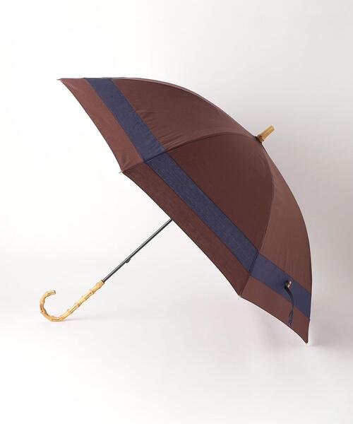 BEAUTY&YOUTH UNITED ARROWS（ビューティーアンドユースユナイテッドアローズ）の「パネルカラー アンブレラ/日傘（長傘・レディース・ブラウン/ライム・FREE）」の2枚目の写真