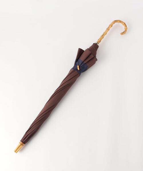 BEAUTY&YOUTH UNITED ARROWS（ビューティーアンドユースユナイテッドアローズ）の「パネルカラー アンブレラ/日傘（長傘・レディース・ブラウン/ライム・FREE）」の6枚目の写真