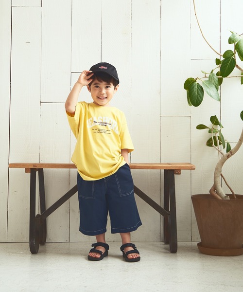 ikka(イッカ)の「【キッズ】ロゴモチーフ刺繍メッシュキャップ(キャップ・キッズ・ブラック/オレンジ・FREE)」の9枚目の写真