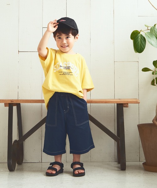 ikka(イッカ)の「【キッズ】ロゴモチーフ刺繍メッシュキャップ(キャップ・キッズ・ブラック/オレンジ・FREE)」の4枚目の写真