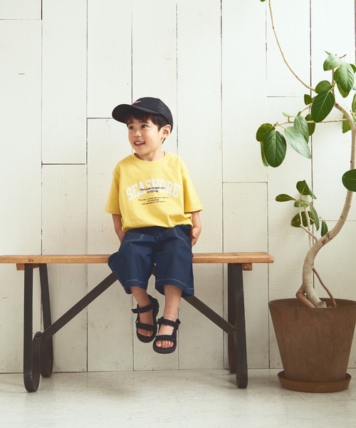 ikka(イッカ)の「【キッズ】ロゴモチーフ刺繍メッシュキャップ(キャップ・キッズ・ブラック/オレンジ・FREE)」の14枚目の写真