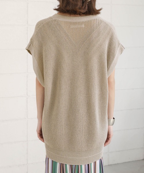 Bou Jeloud(ブージュルード)の「麻混裾ラメ片畦ニットプルオーバー(ニット/セーター・レディース・ブラック/カーキ/グレー系その他・FREE)」の22枚目の写真