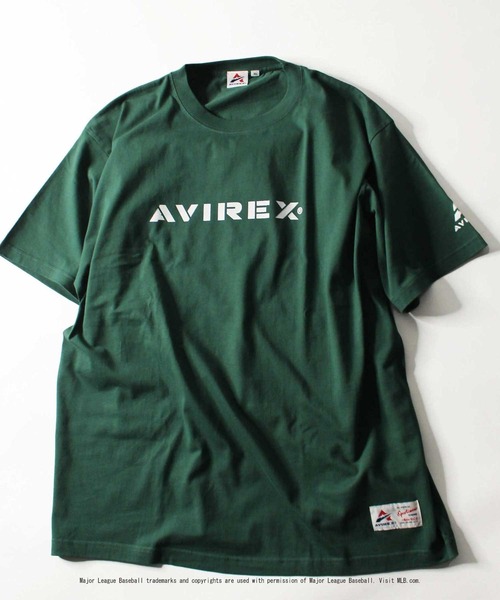 AVIREX（アヴィレックス）の「【WEB&DEPOT限定】MLB×AVIREXドジャース Tシャツ/Dodgers T-SHIRT（Tシャツ/カットソー・レディース・ライトグレー/ブラック/ダークグリーン・MEDIUM/LARGE/X-LARGE）」の8枚目の写真