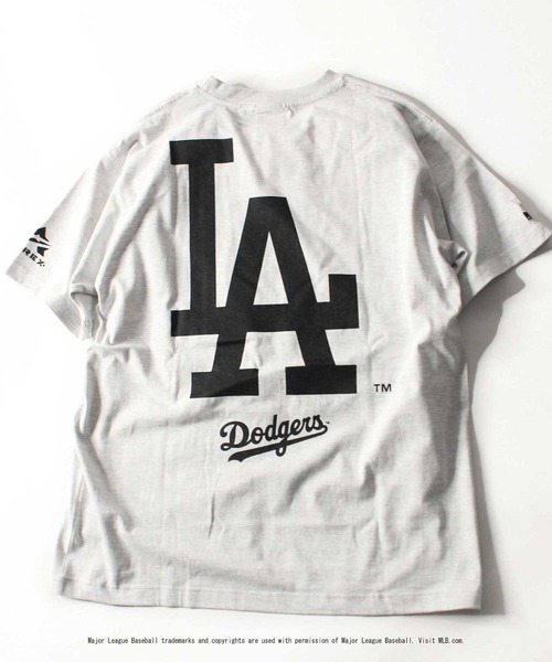 AVIREX（アヴィレックス）の「【WEB&DEPOT限定】MLB×AVIREXドジャース Tシャツ/Dodgers T-SHIRT（Tシャツ/カットソー・レディース・ライトグレー/ブラック/ダークグリーン・MEDIUM/LARGE/X-LARGE）」の12枚目の写真